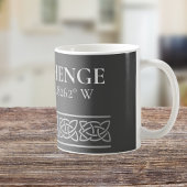 Stonehenge Latitude Longitude Dark Kaffeetasse