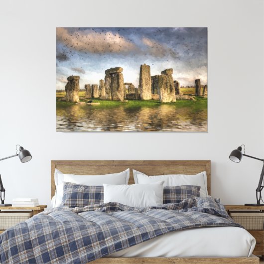 Stonehenge Leinwanddruck (Insitu (Schlafzimmer))