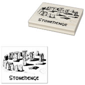 Stonehenge Line Art Zeichnend Gummistempel (Stempel)