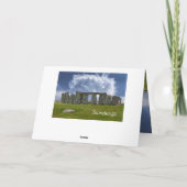 Stonehenge lustiger Alterngeburtstag Karte (Rückseite)