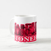Stonehenge Magenta transformiert das MUSEUM Zazzle Kaffeetasse (Vorderseite Links)