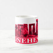 Stonehenge Magenta transformiert das MUSEUM Zazzle Kaffeetasse (Mittel)