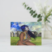 Stonehenge Mediation Postkarte (Stehend Vorderseite)