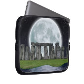 Stonehenge & Moon Alte historische Stätte des Powe Laptopschutzhülle (Vorne Rechts)