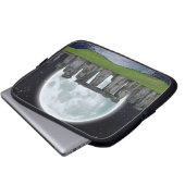 Stonehenge & Moon Alte historische Stätte des Powe Laptopschutzhülle (Vorne Knopf)