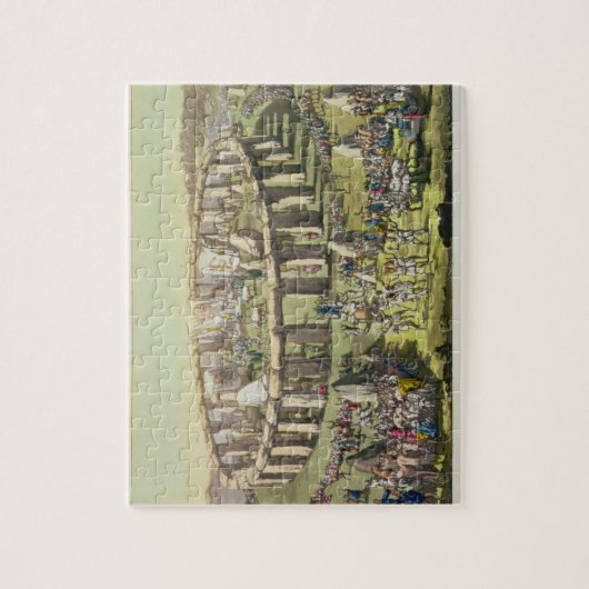 Stonehenge oder ein Kreistempel der Druiden, pl Puzzle (Vertikal)