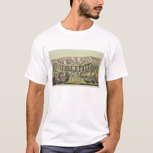 Stonehenge oder ein Kreistempel der Druiden, pl T-Shirt (Vorderseite)