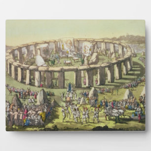 Stonehenge oder ein Zirkulatempel der Druiden, ln Fotoplatte