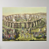 Stonehenge oder ein Zirkulatempel der Druiden, ln Poster (Vorne)