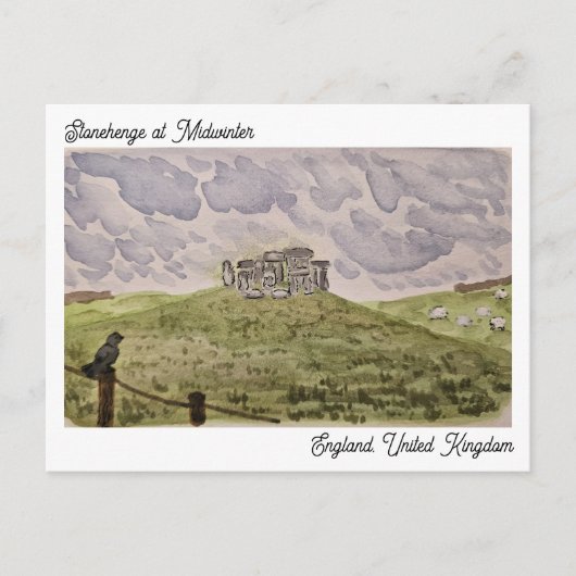 Stonehenge Postcard Postkarte (Vorderseite)