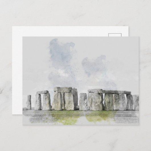 Stonehenge Postkarte (Vorne/Hinten)