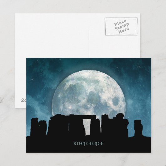 Stonehenge Postkarte (Vorne/Hinten)