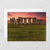 Stonehenge Postkarte (Vorne/Hinten)