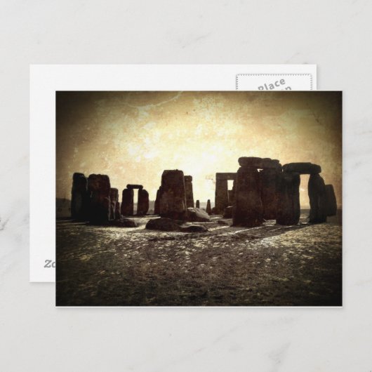 Stonehenge Postkarte (Vorne/Hinten)