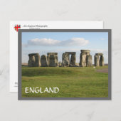 Stonehenge Postkarte (Vorne/Hinten)
