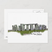Stonehenge Postkarte (Vorne/Hinten)