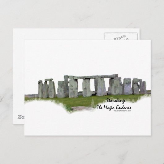 Stonehenge Postkarte (Vorne/Hinten)