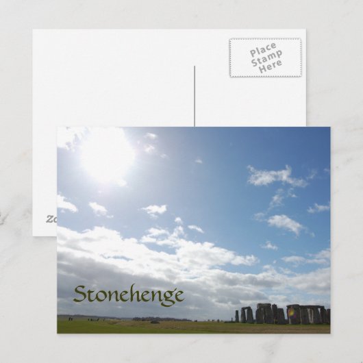 Stonehenge Postkarte (Vorne/Hinten)