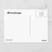 Stonehenge Postkarte (Rückseite)