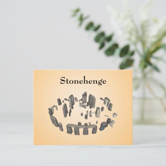 Stonehenge: Postkarte (Stehend Vorderseite)