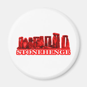 Stonehenge Red übersetzt MUSEUM Zazzle Geschenke Magnet