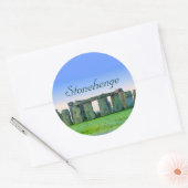 Stonehenge Runder Aufkleber (Umschlag)