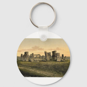 Stonehenge, Salisbury, England seltene Photochrom Schlüsselanhänger