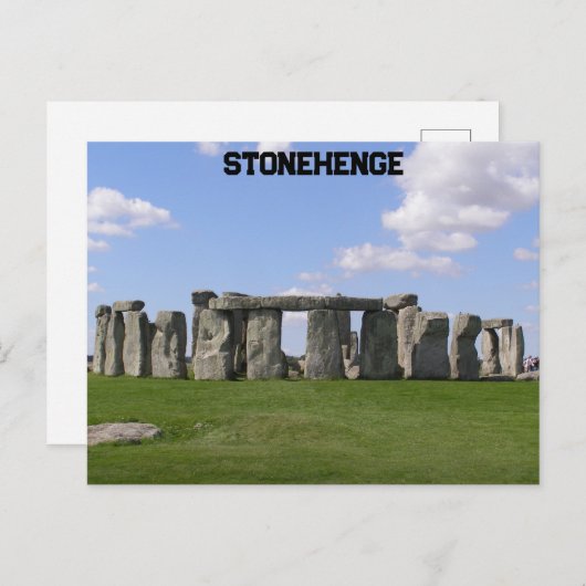 Stonehenge, Salisbury Schlicht, England Postkarte (Vorne/Hinten)