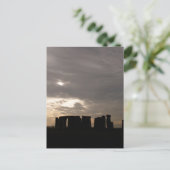 Stonehenge Silhouette Postkarte (Stehend Vorderseite)