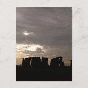 Stonehenge Silhouette Postkarte