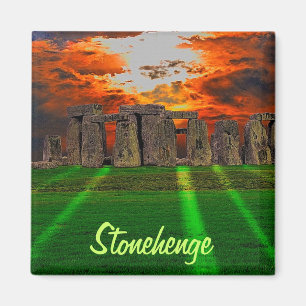 Stonehenge Stehend Stones bei Sonnenuntergang Magnet