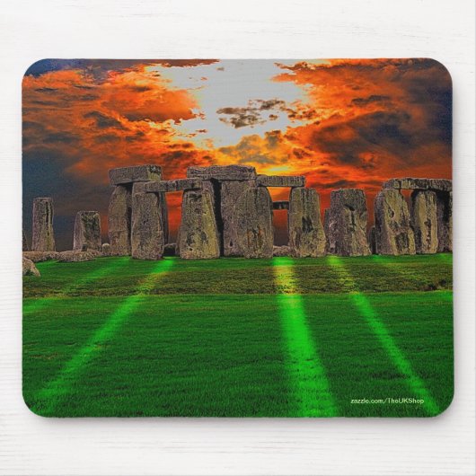 Stonehenge Stehend Stones bei Sonnenuntergang Mousepad (Vorne)