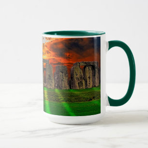 Stonehenge Stehend Stones bei Sonnenuntergang Tasse
