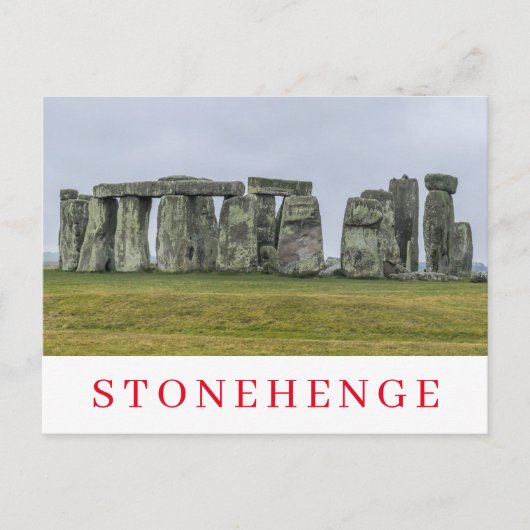 Stonehenge Steinkreisansicht Postkarte (Vorderseite)