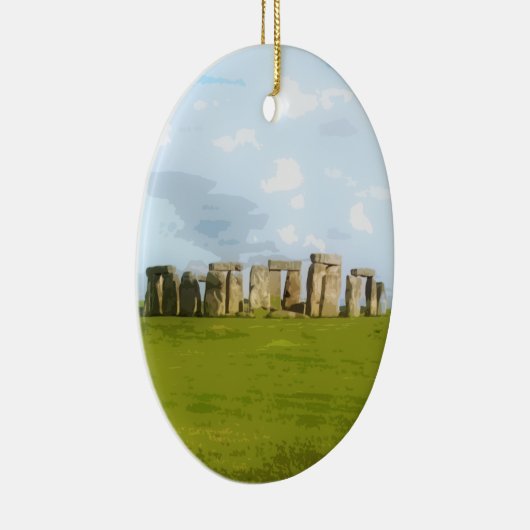 Stonehenge Stone Circle Monument Keramikornament (Rechts)
