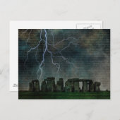 Stonehenge Storm Postkarte (Vorne/Hinten)