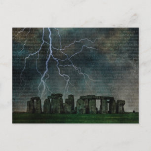 Stonehenge Storm Postkarte