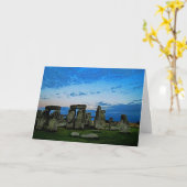 Stonehenge Sunset Karte (Gelbe Blume)