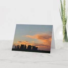 Stonehenge Sunset Karte