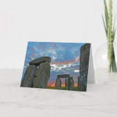 Stonehenge Sunset Karte (Vorderseite)