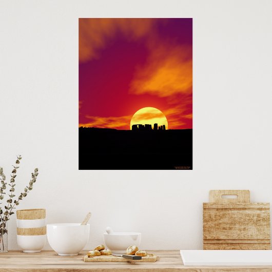 Stonehenge Sunset Poster (Küche)