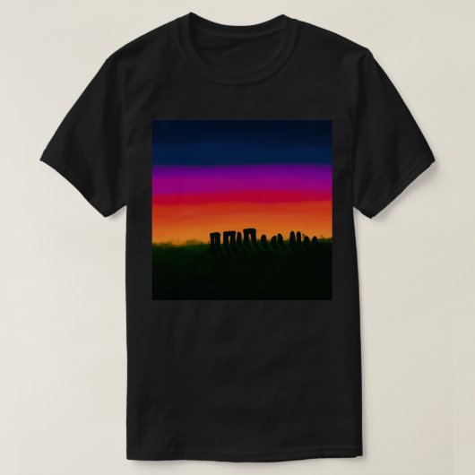 Stonehenge Sunset T-Shirt (Design vorne)