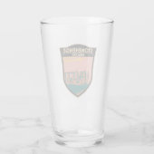 Stonehenge Travel Art Retro Illustration Glas (Rückseite)