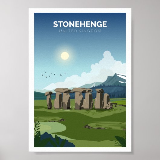 Stonehenge Travel Poster (Vorne)