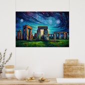 Stonehenge | Van Gogh Inspiration Poster (Küche)