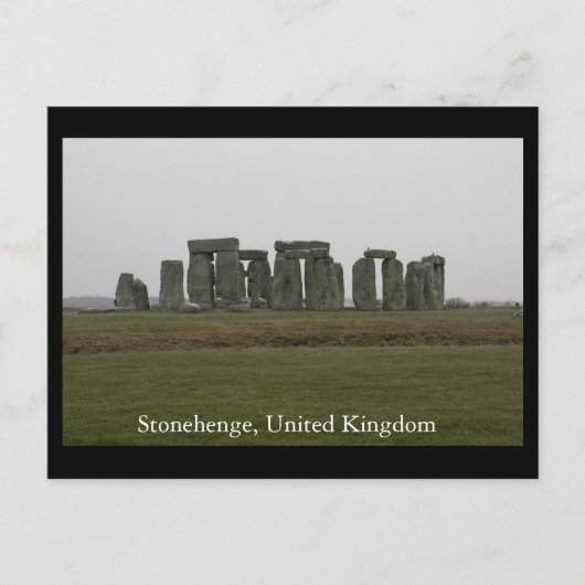 Stonehenge, Vereinigtes Königreich Postkarte (Vorderseite)
