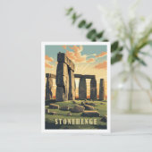 Stonehenge Vereinigtes Königreich Postkarte (Stehend Vorderseite)