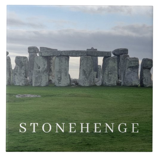 Stonehenge View Souvenir Keramik Fliesen (Vorderseite)