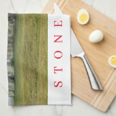 Stonehenge view Teetuch Geschirrtuch (Viertel Falte)