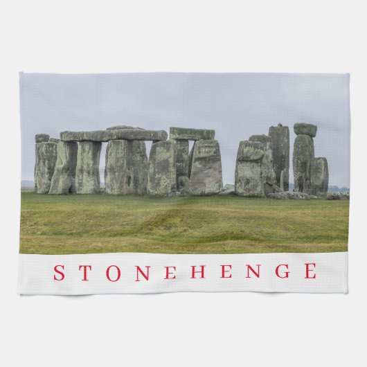 Stonehenge view Teetuch Geschirrtuch (Horizontal)